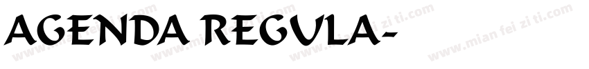 AGENDA REGULA字体转换